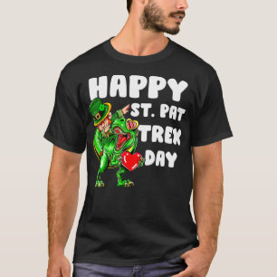 Camiseta Feliz rua no dia real dinossauro Saint Patrick