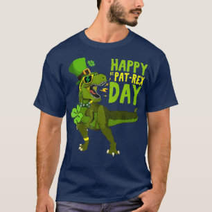 Camiseta Feliz Rua no Re Day Saint Patricks Day Dino