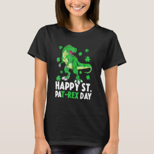 Camiseta Feliz Rua no Rex Dinossaur Saint Patrick, Dia de S