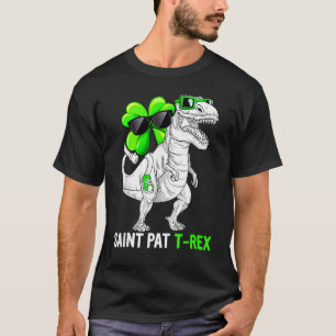 Camiseta Feliz Rua no Rex Saint Patrick Dinossaur Boys