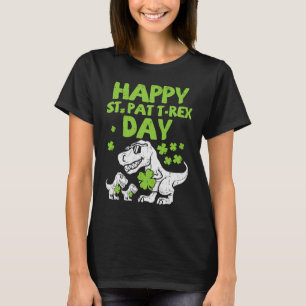Camiseta Feliz Rua no Trex Day T Rex Dinossaur Rua de Patri