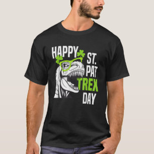Camiseta Feliz Rua Pat Rex Day Engraçado Toddler Crianças