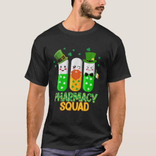 Camiseta Feliz Rua Patrick Day Pharmacy Squad Engraçado Ph