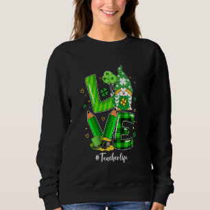 Camiseta Feliz Rua Patrick S Day Love Professor Life Gnomo 