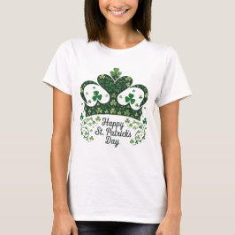 Camiseta Feliz Rua. Patricks Day Shamrock Irish Santo Patri
