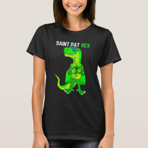 Camiseta Feliz Rua Pica no T Rex Saint Patrick S Day Engraç
