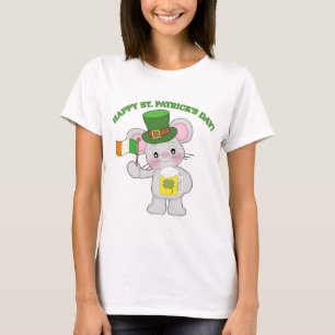 Camiseta Feliz Rua. Rato Irlandês do Dia de Patrick