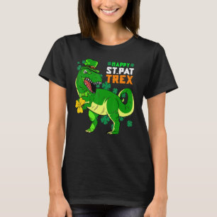 Camiseta Feliz Rua, Rex Dinosaur Saint Patrick S Day
