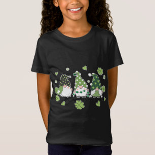 Camiseta Feliz Rua São Patricks Dia de Patrick Gnomo Trio S
