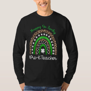 Camiseta Feliz Rua Sortudo Patrick S Day Pre K Professor