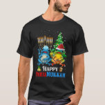 Camiseta Feliz Sapo de Natal Chrismukkah Hanukkah<br><div class="desc">Feliz Sapo de Natal Chrismukkah Hanukkah. Este presente feliz Chrismukkah é para pai,  mãe,  vovó,  vovô,  tio,  tia,  tia,  nana que ama Sapo.</div>