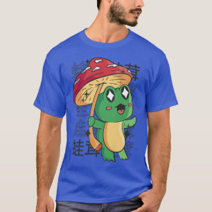 Camiseta Feliz Sapo Mushroom Kawaii Japão Cottagecore Aesth