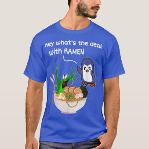 Camiseta Feliz Sapo Voador Ramen Kawai Anime para Mulheres