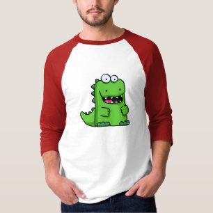 Camiseta Feliz-Saurus verde bonito