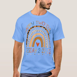 Camiseta Feliz segunda-feira 2022 2-22-22 fevereiro 22 Prof