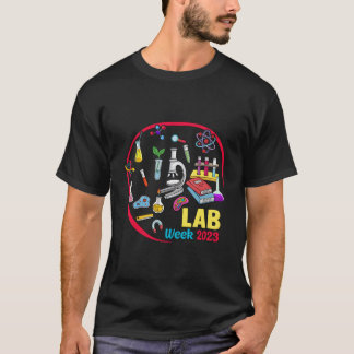 Camiseta Feliz Semana do Laboratório 2023 Técnico Cientista