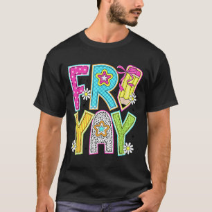 Camiseta Feliz sexta-feira de sexta-feira abre mão de um pr