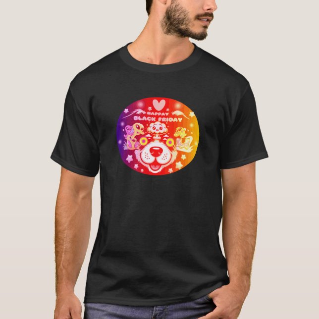Camiseta feliz sexta-feira negra (Frente)