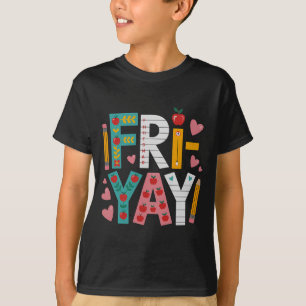 Camiseta Feliz Sextou Professor Fritar Yay Sexta-feira Dive