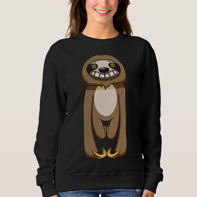 Camiseta Feliz Sloth Cute Sloth Feita (Frente)