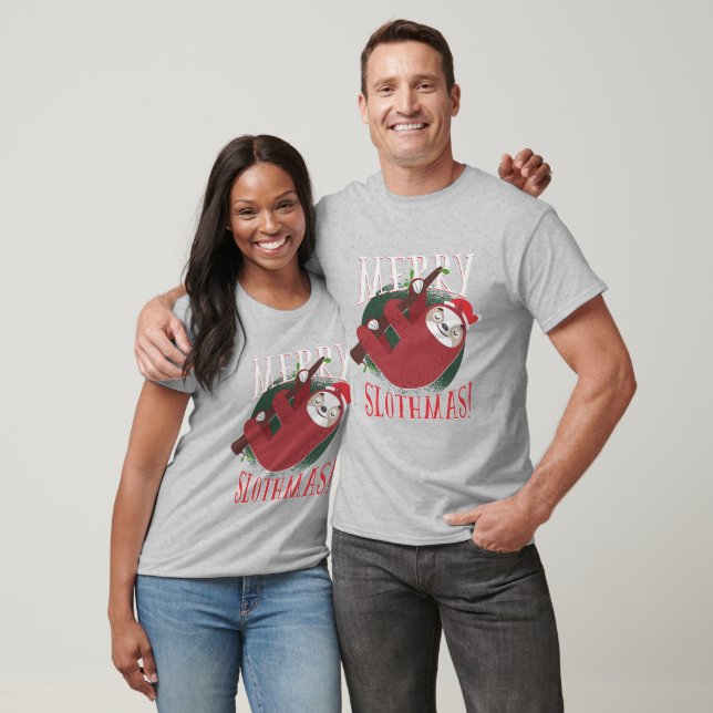 Camiseta Feliz Slothmas (Unissex)