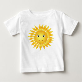 Camiseta Feliz Sol Sorrindo Emoji Amarelo Amarelo Bonito Su