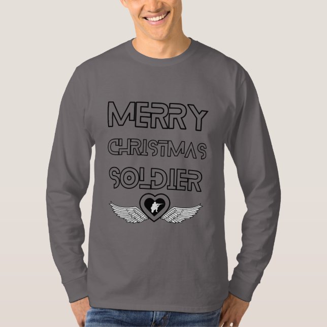 Camiseta Feliz Soldado de Natal (Frente)