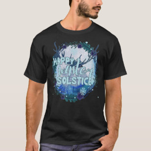 Camiseta Feliz Solstício De Inverno Celebra A Estação