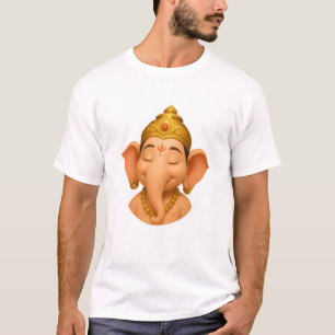 Camiseta Feliz sorriso 3D Lord Ganesha
