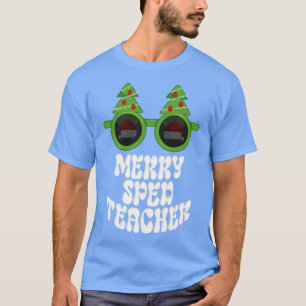 Camiseta Feliz SPED Professor Engraçado Natal