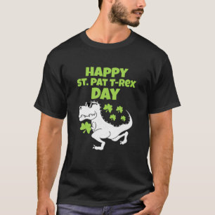 Camiseta Feliz St Patricks T Rex Day Women Boy Kid
