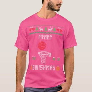 Camiseta Feliz Swishmas Engraçado Presente De Natal Feio Pa
