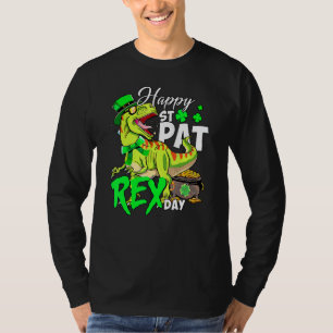 Camiseta Feliz T Rex Saint Patrick S Day Dinossaur Meninos
