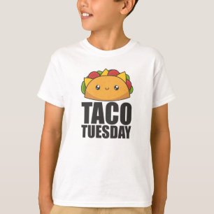 Camiseta Feliz Taco Terça-feira - Comida mexicana