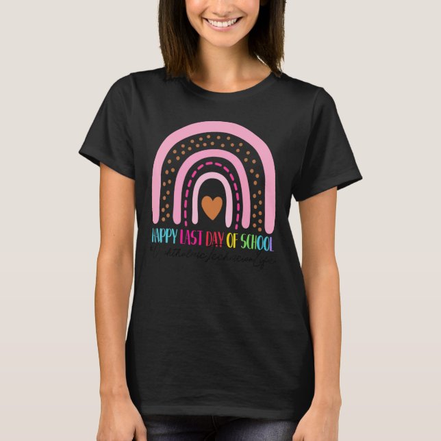 Camiseta Feliz Técnico Oftálmico do Último Dia da Escola Ra (Frente)