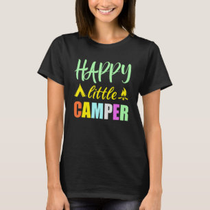 Camiseta Feliz Tent Camper Campfire Para Crianças De Acampa