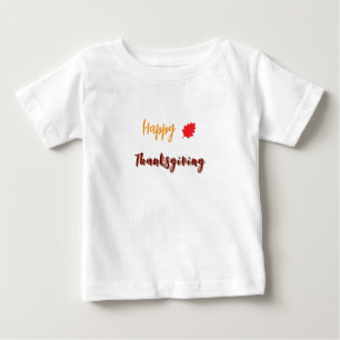 Camiseta Feliz texto de ação de graças