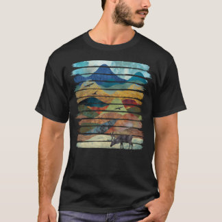 Camiseta Feliz Traços de Pincel da Natureza