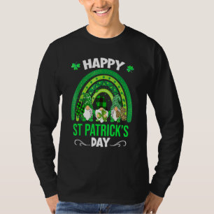 Camiseta Feliz Traje da Família Rainbow Feliz St Patricks