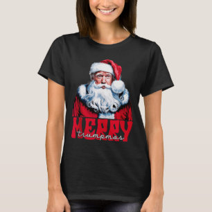 Camiseta Feliz Trumpmas Papai Noel Trump Pijama de Natal En