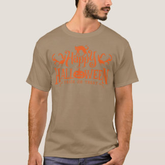 Camiseta Feliz Truque De Halloween Ou Treino De Halloween
