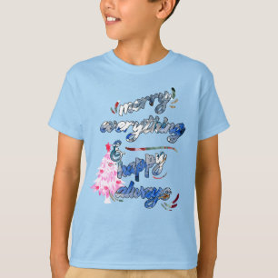 Camiseta Feliz tudo e feliz sempre - Árvore rosa