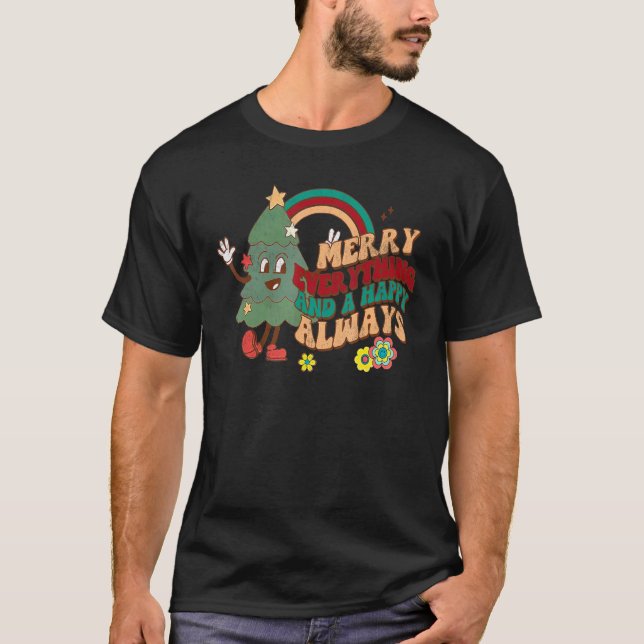 Camiseta Feliz Tudo E Um Feliz Cristo Arco-Íris (Frente)
