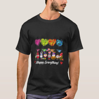 Camiseta Feliz Tudo Gnomos A Cada Estação O Ano Todo