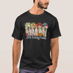 Camiseta Feliz Tudo Labrador Retriever Cachorro Temporadas 