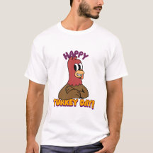 Camiseta Feliz Turco de Ação de Graças