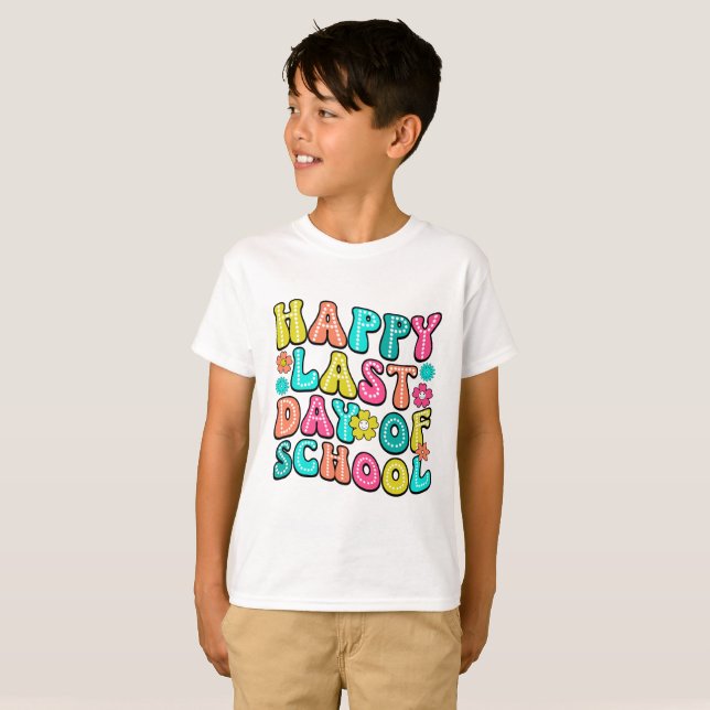 Camiseta Feliz Último Dia de Aula (Frente Completa)