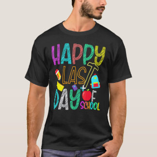 Camiseta Feliz Último Dia De Aula  Alunos E Professores 1