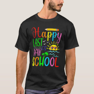 Camiseta Feliz Último Dia De Aula  Alunos E Professores  2