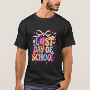 Camiseta Feliz Último Dia De Aula Laço Coquete Mulheres Pro